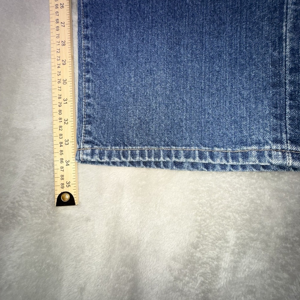 Nautica Jeans Co Mens 36x34 Blue Dark Wash Cotton Relaxed Baggy Denim - Picture 6 of 16